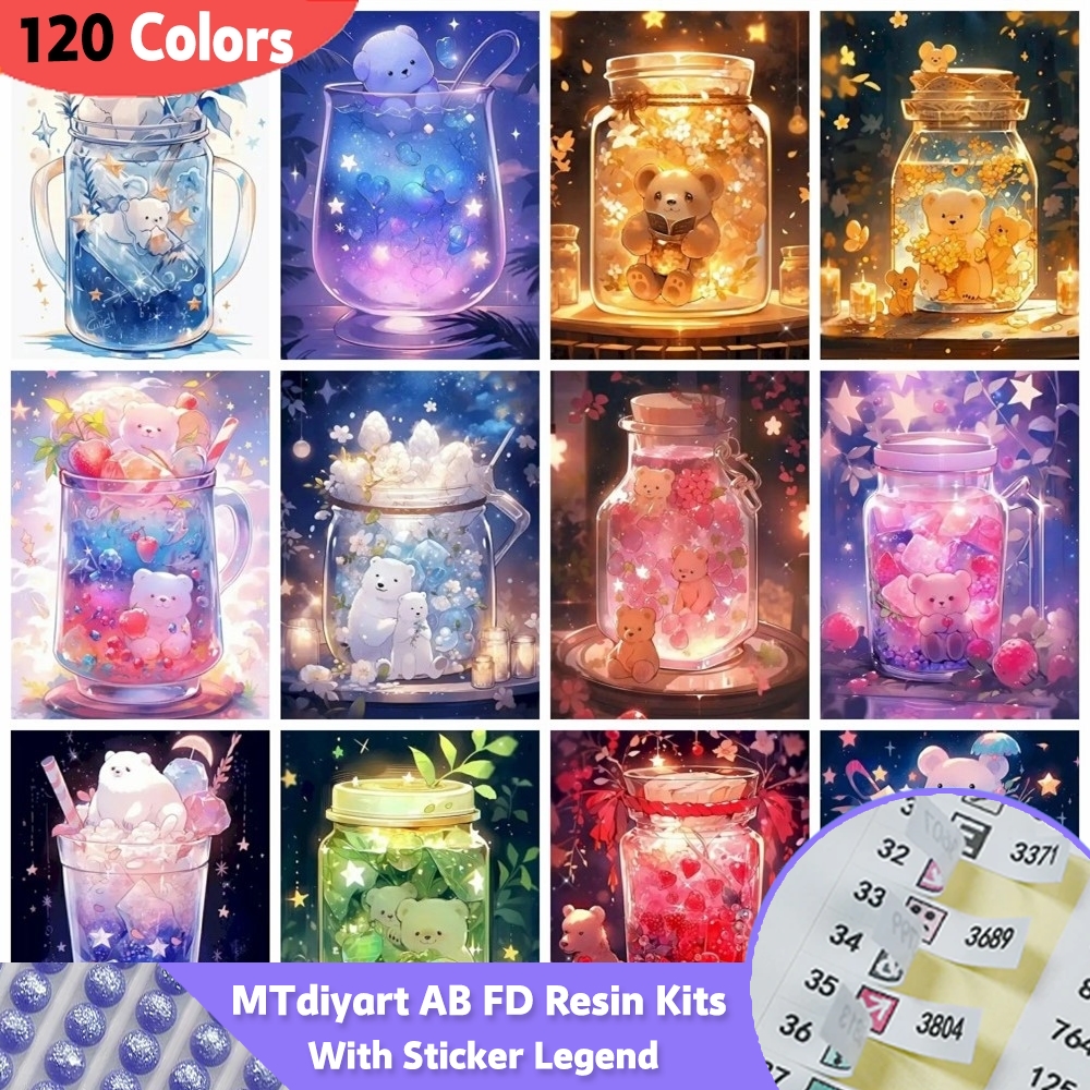 Bottle Animals Diamond Paintin - Photo Mosaic Print ulasan dan harga