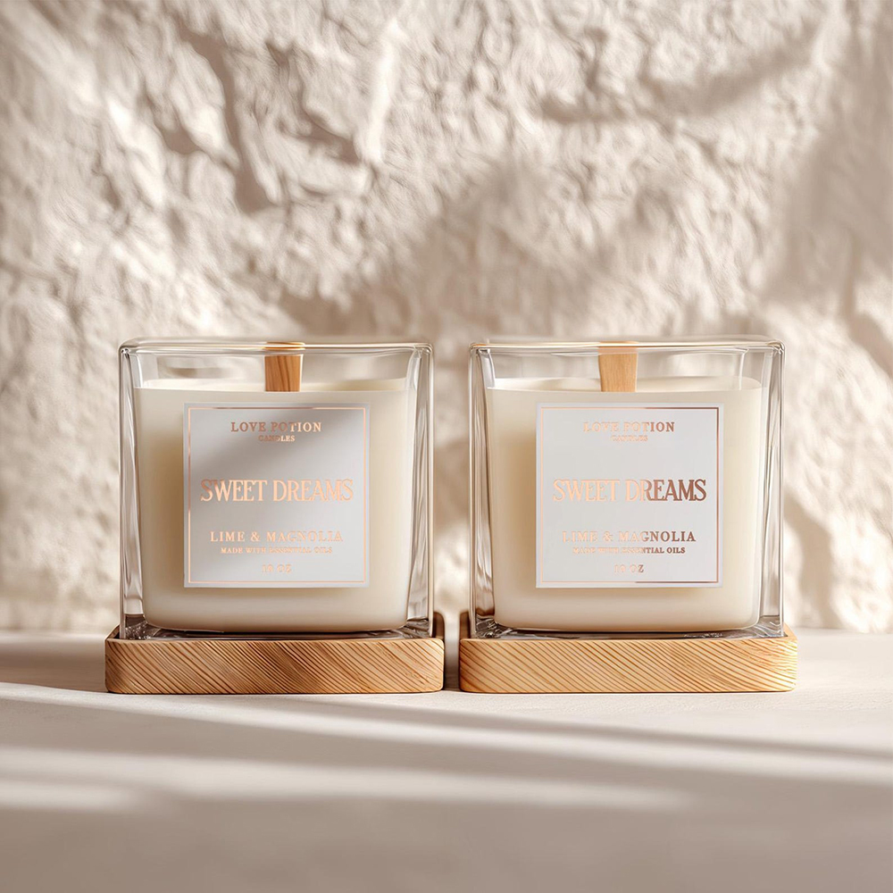Custom 50pcs Candle Labels Vin - Personalised Candle Label ulasan dan harga