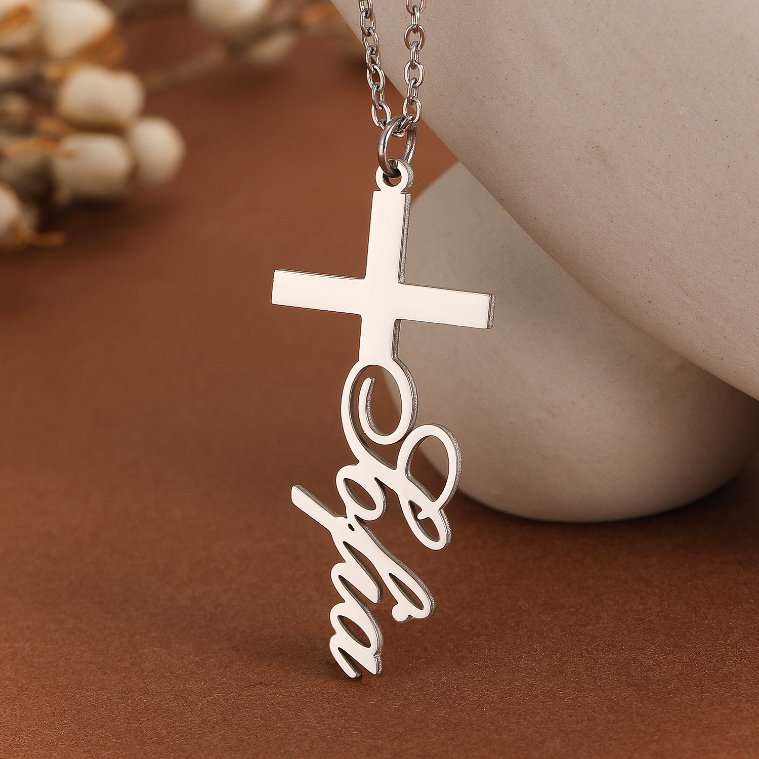 1pc Personalized Easter Gift S - Name Necklace Custom ulasan dan harga