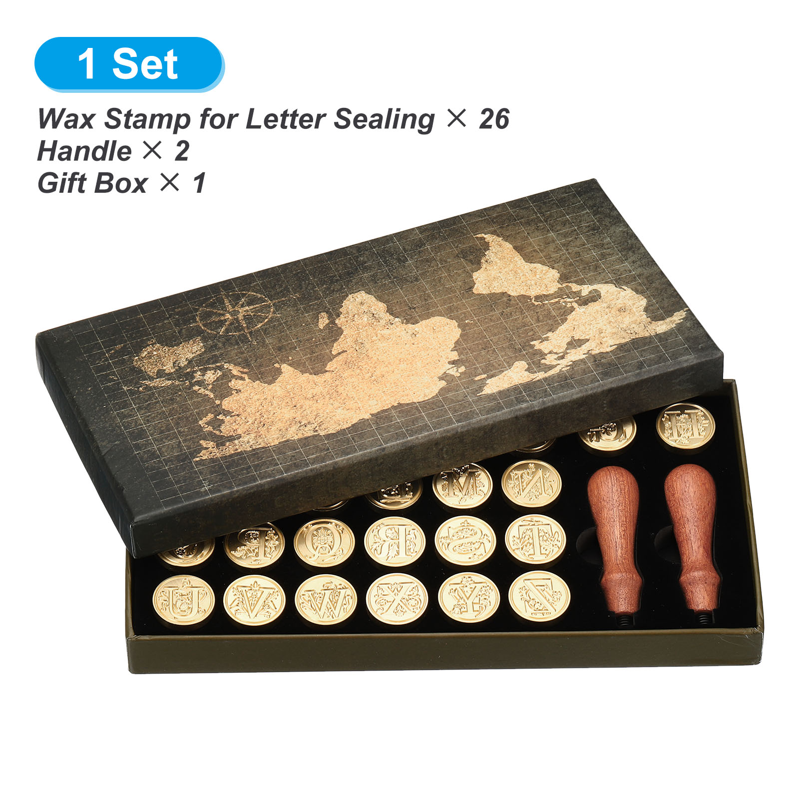 Alphabet Wax Seal Stamp Kit, 2 - Wax Seal Letter Kit ulasan dan harga