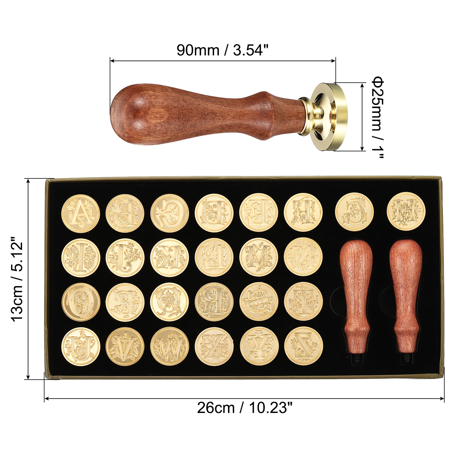 Alphabet Wax Seal Stamp Kit, 2 - Wax Seal Letter Kit ulasan dan harga