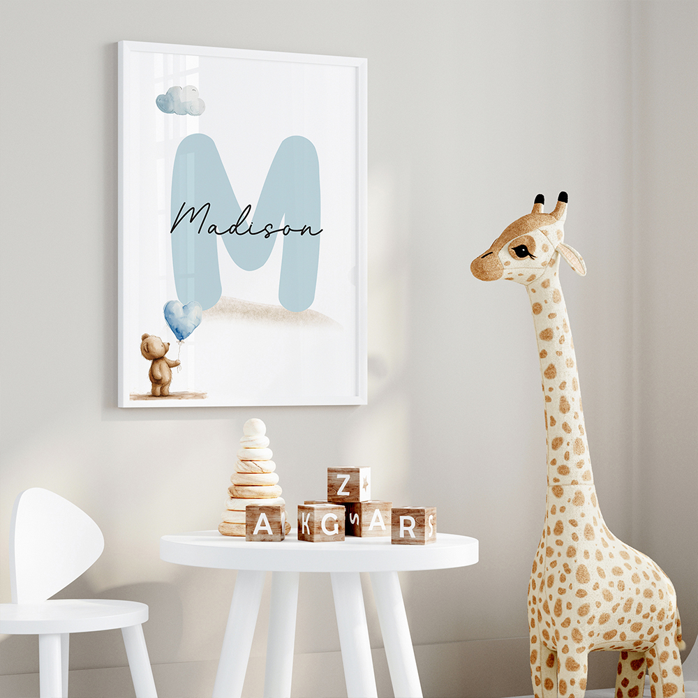 3pcs Personalized Name Blue Be - Personalized Name Box ulasan dan harga