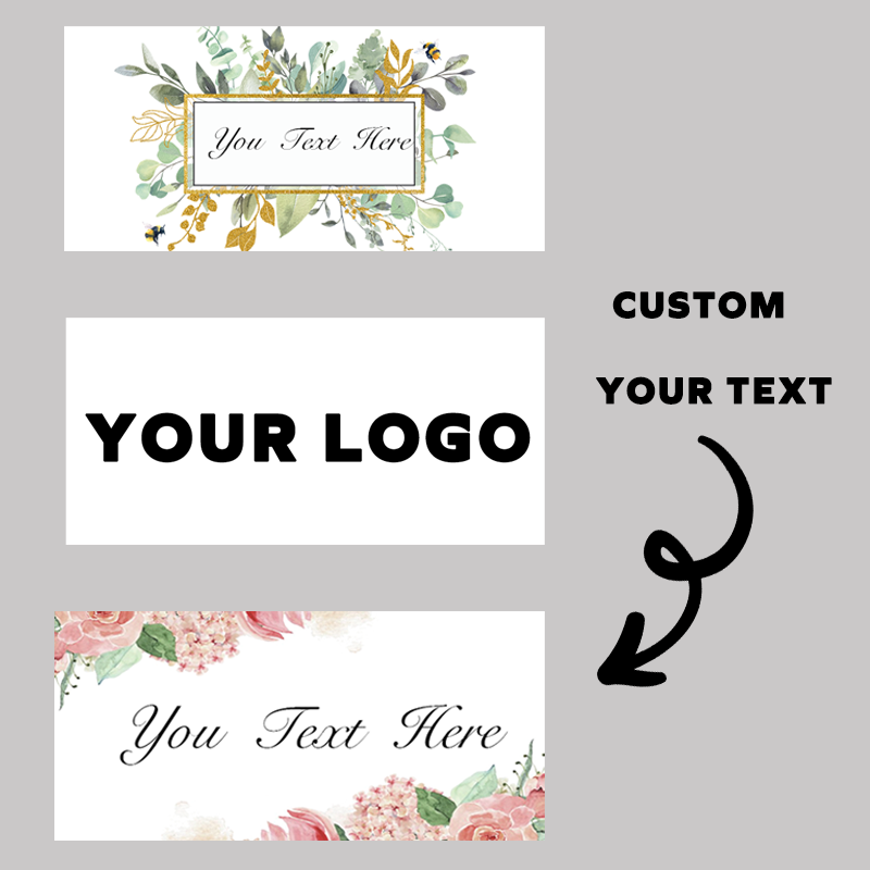 100pcs/pack rectangular sticke - Personalised Candle Label ulasan dan harga