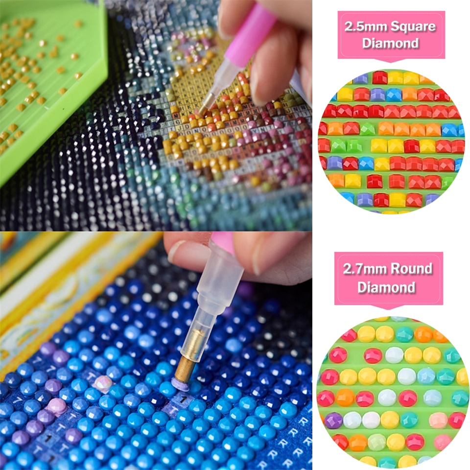 1pc frameless Diamond Painting - Photo Mosaic Print ulasan dan harga