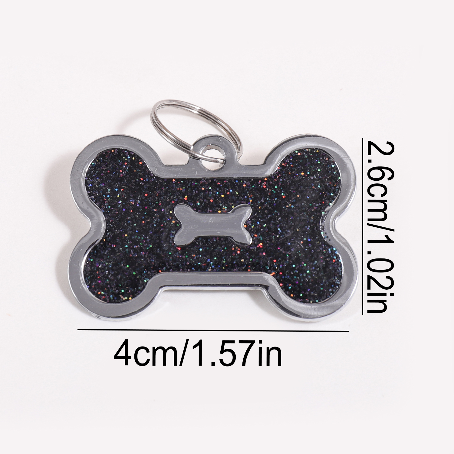 Glitter Custom Text Dog Tags C - Pet Portrait Custom ulasan dan harga