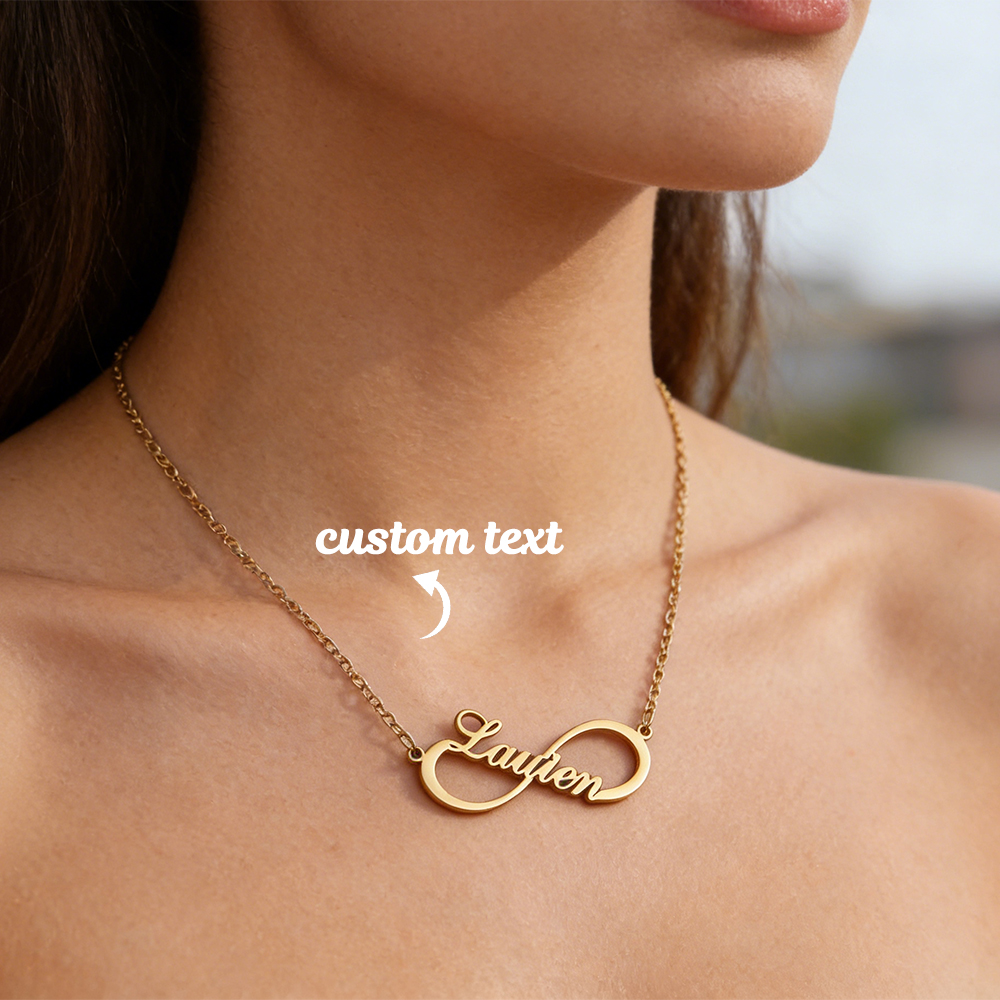 Custom Name Infinity Necklaces - Name Necklace Custom ulasan dan harga