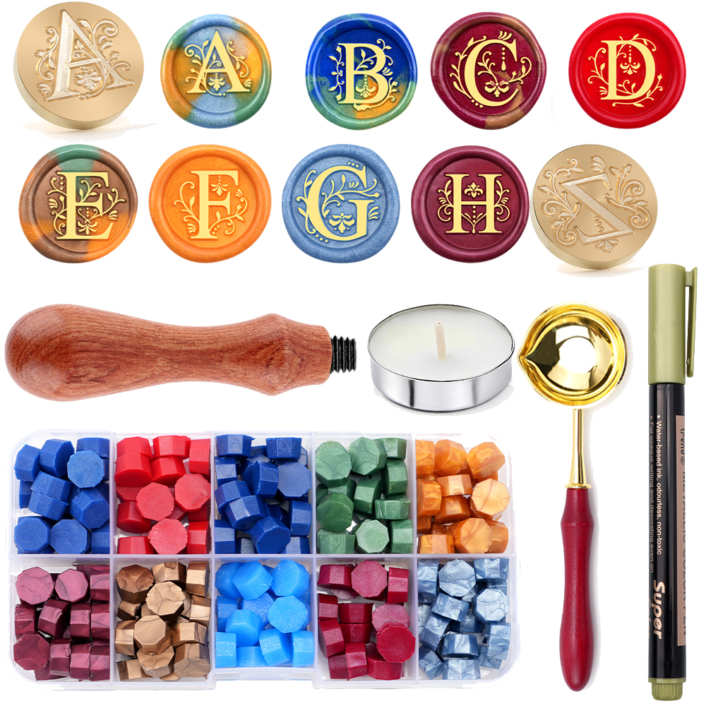 Alphabet Wax Seal Stamp Set -  - Wax Seal Letter Kit ulasan dan harga