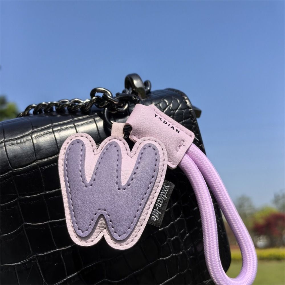 Sweet 26 Letter Keychain PU Le - Monogram Keychain Leather ulasan dan harga