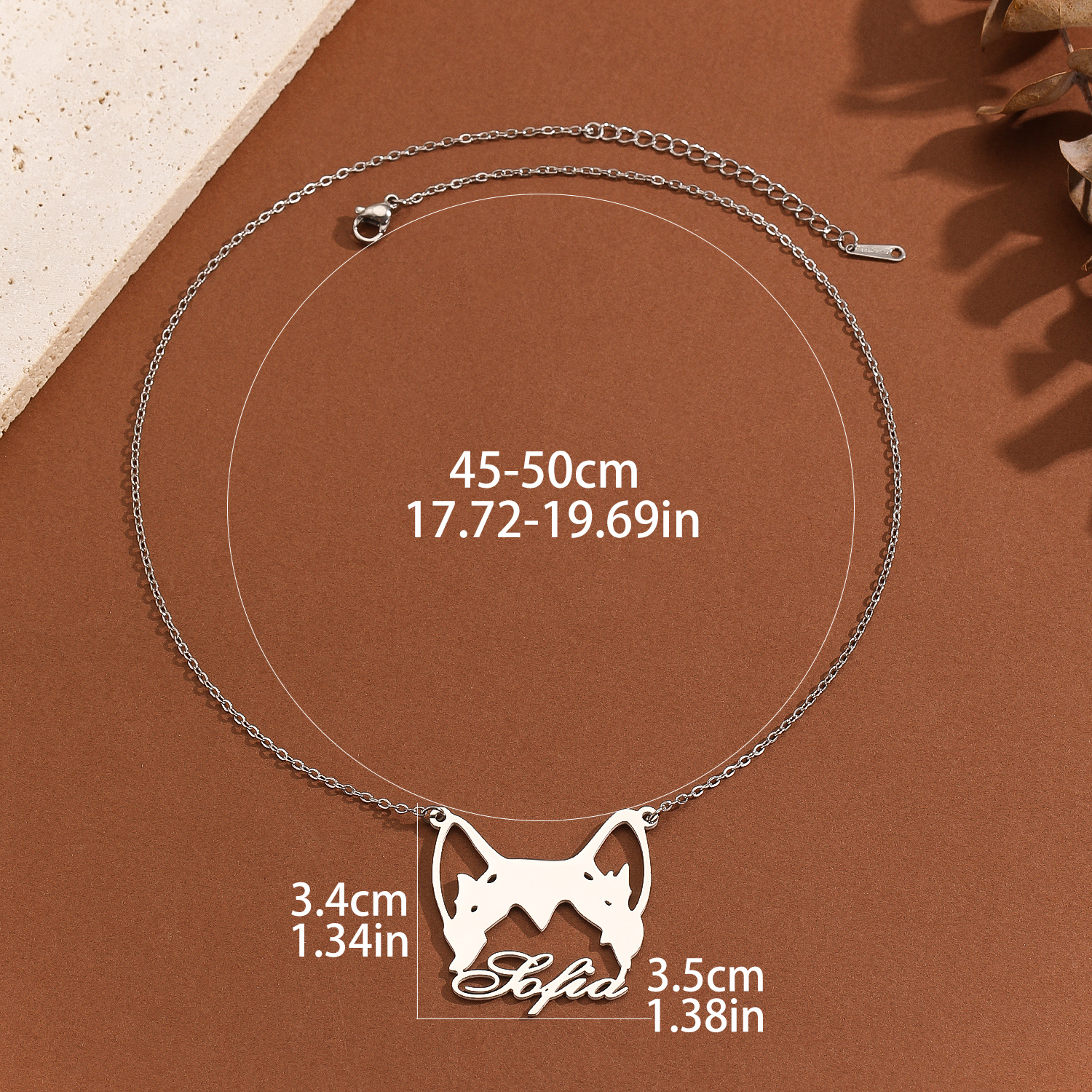 Custom Alaska Malamute Name Ne - Name Necklace Custom ulasan dan harga