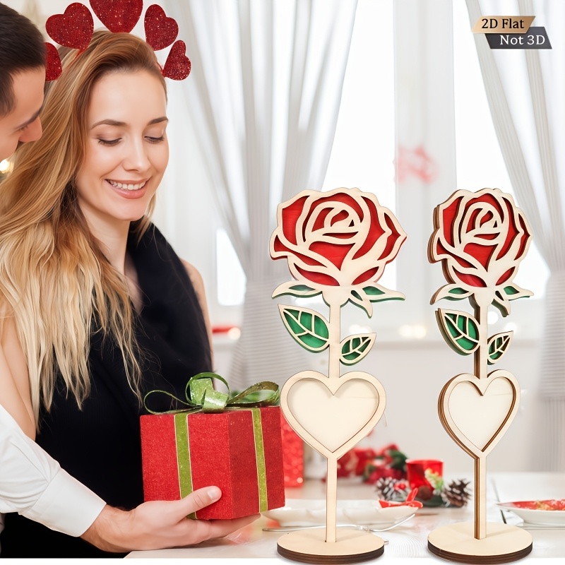 2pcs Handmade Engraved 2D Wood - Engraved Wood Frame ulasan dan harga