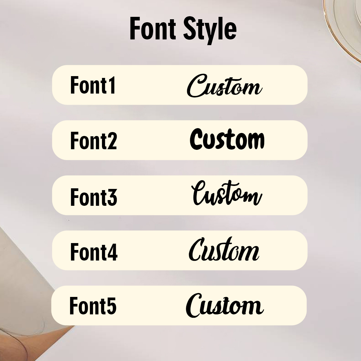 Custom name stickers, custom g - Personalised Candle Label ulasan dan harga